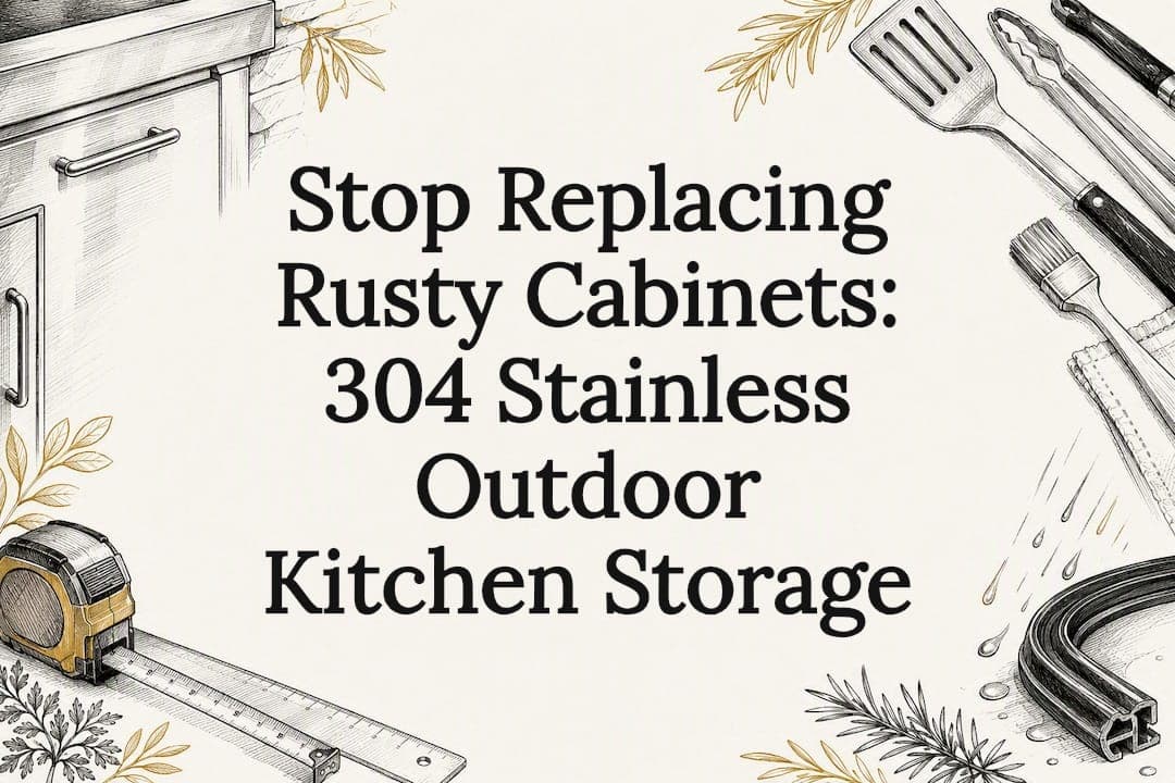 Stop Replacing Rusty Cabinets: 304 Stainless Outdoor Kitchen Storage
