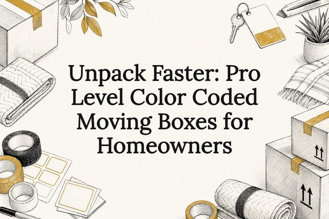 Unpack Faster: Pro Level Color Coded Moving Boxes for Homeowners