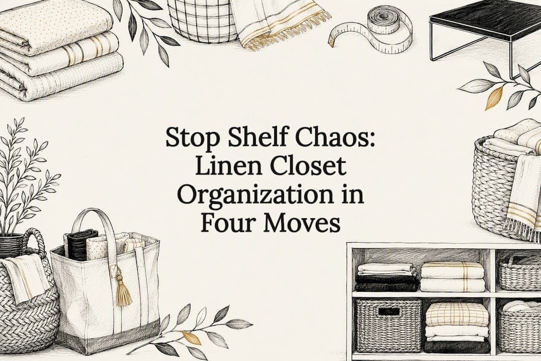 Stop Shelf Chaos: Linen Closet Organization in Four Moves