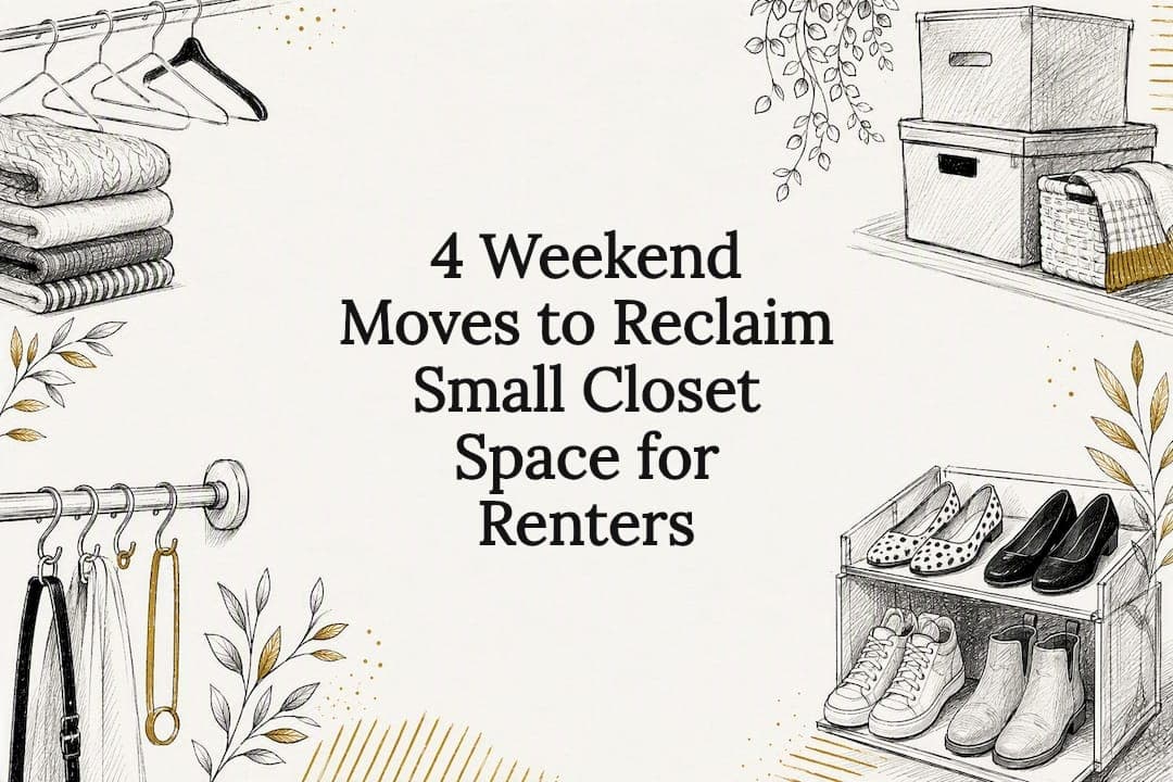 4 Weekend Moves to Reclaim Small Closet Space for Renters
