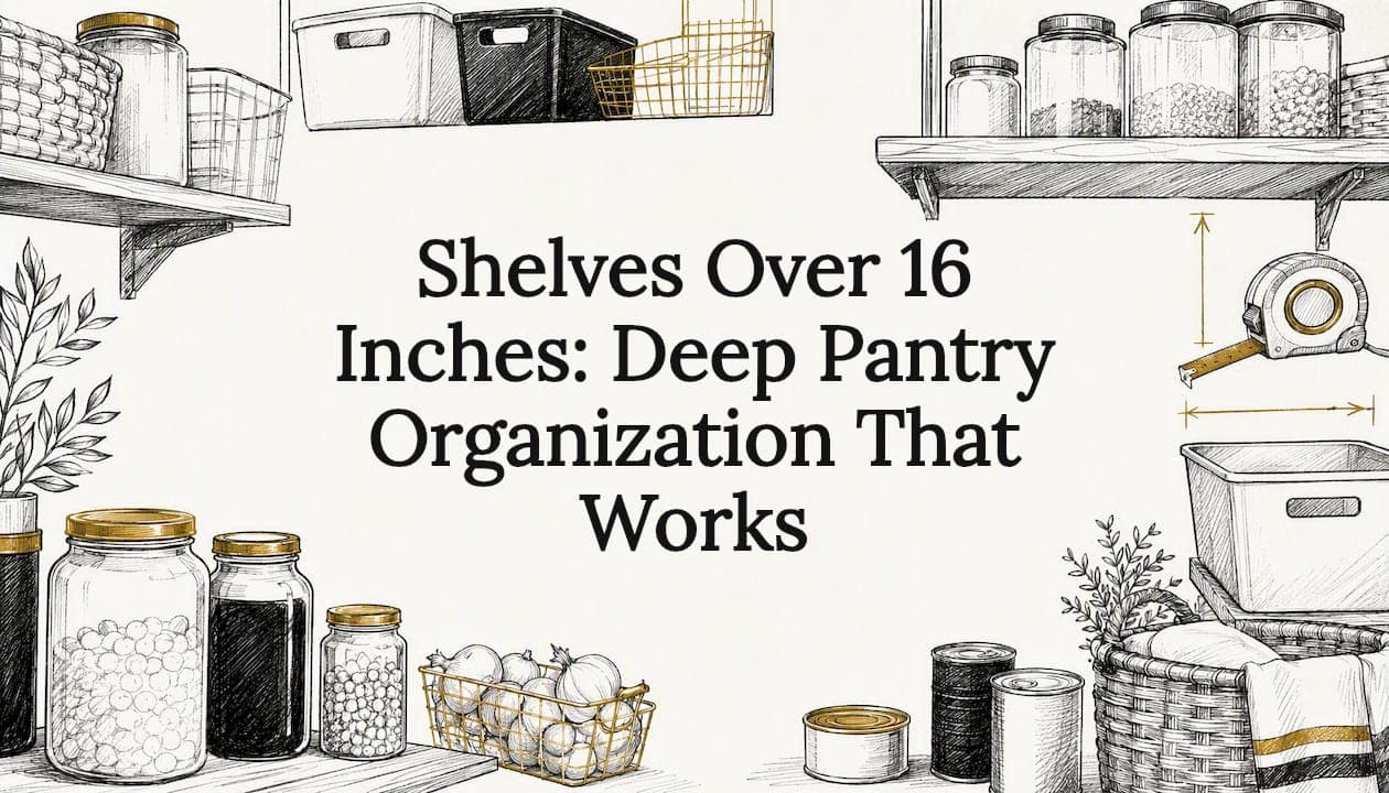 Shelves Over 16 Inches: Deep Pantry Organization That Works