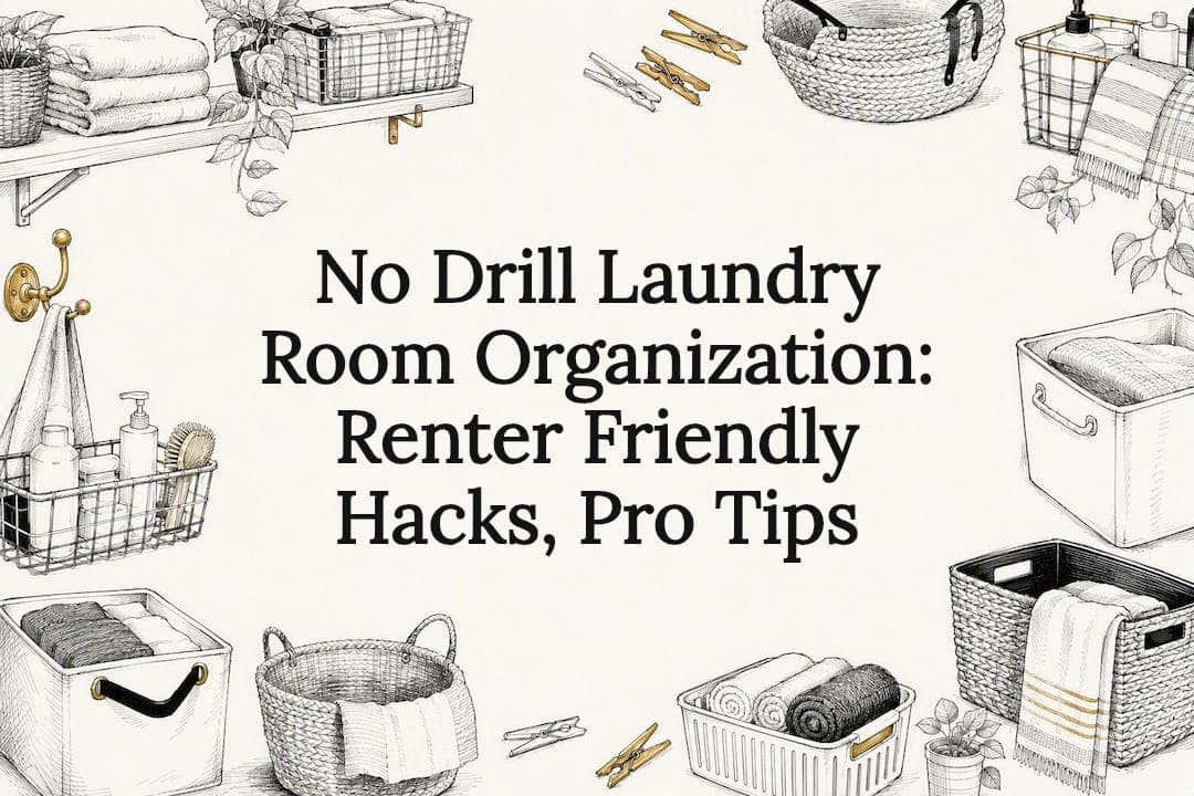 No Drill Laundry Room Organization: Renter Friendly Hacks, Pro Tips