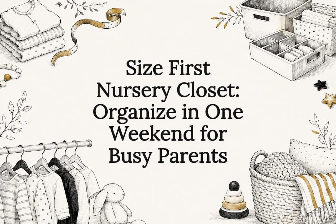 Size First Nursery Closet: Organize in One Weekend for Busy Parents