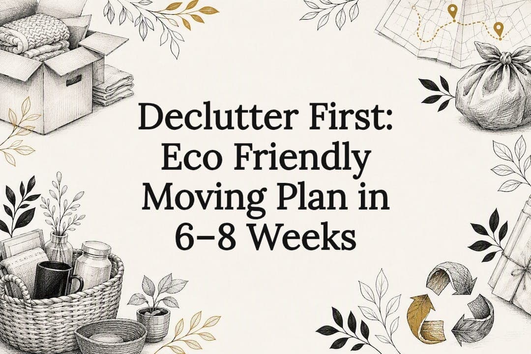 Declutter First: Eco Friendly Moving Plan in 6–8 Weeks