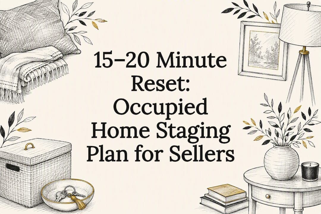 15–20 Minute Reset: Occupied Home Staging Plan for Sellers