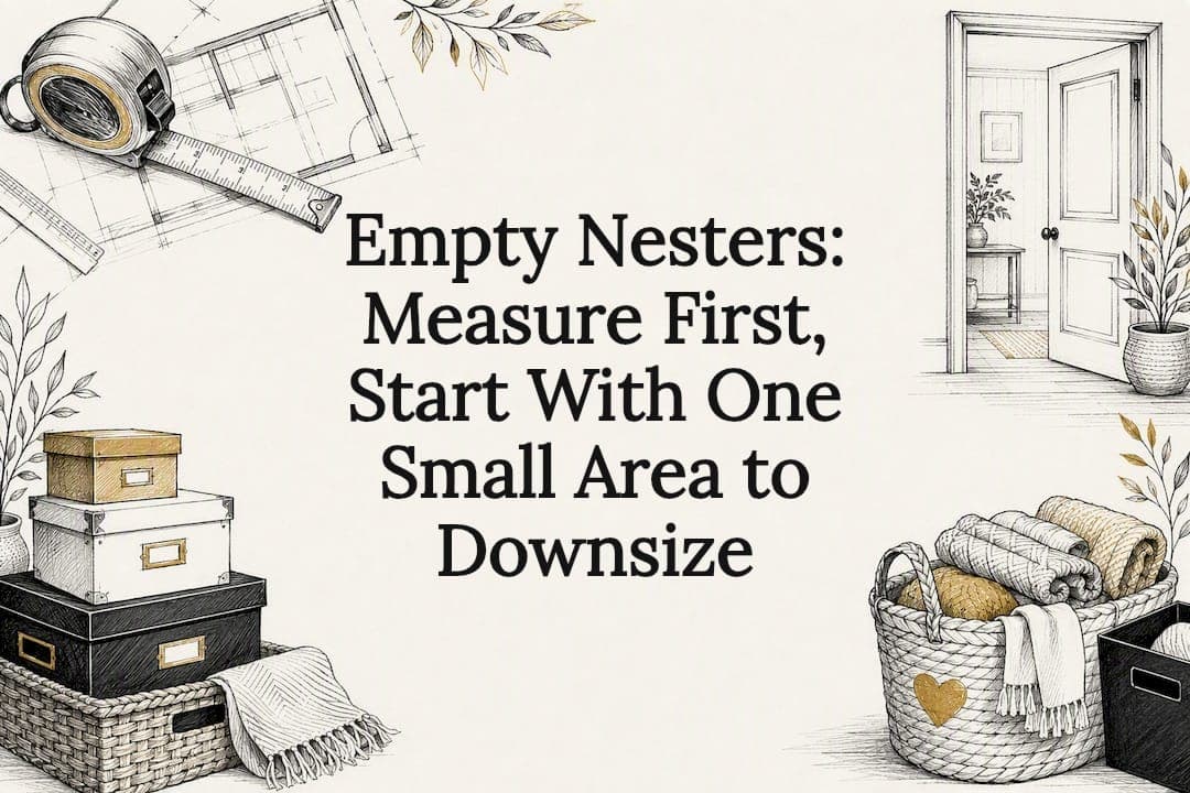 Empty Nesters: Measure First, Start With One Small Area to Downsize