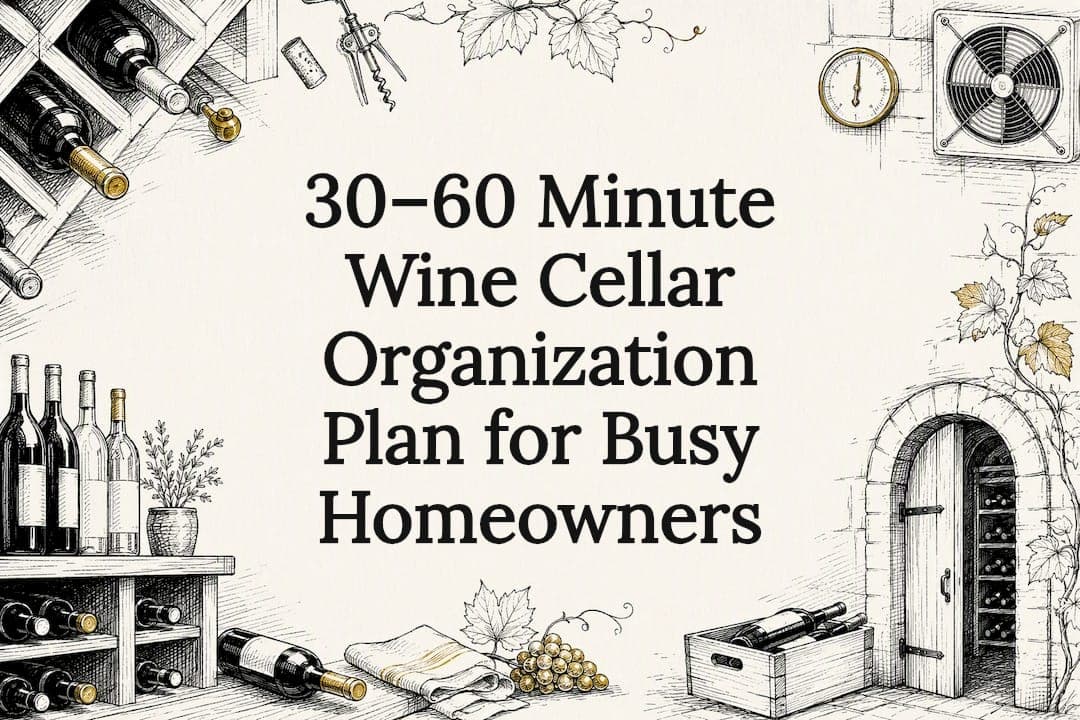 30–60 Minute Wine Cellar Organization Plan for Busy Homeowners