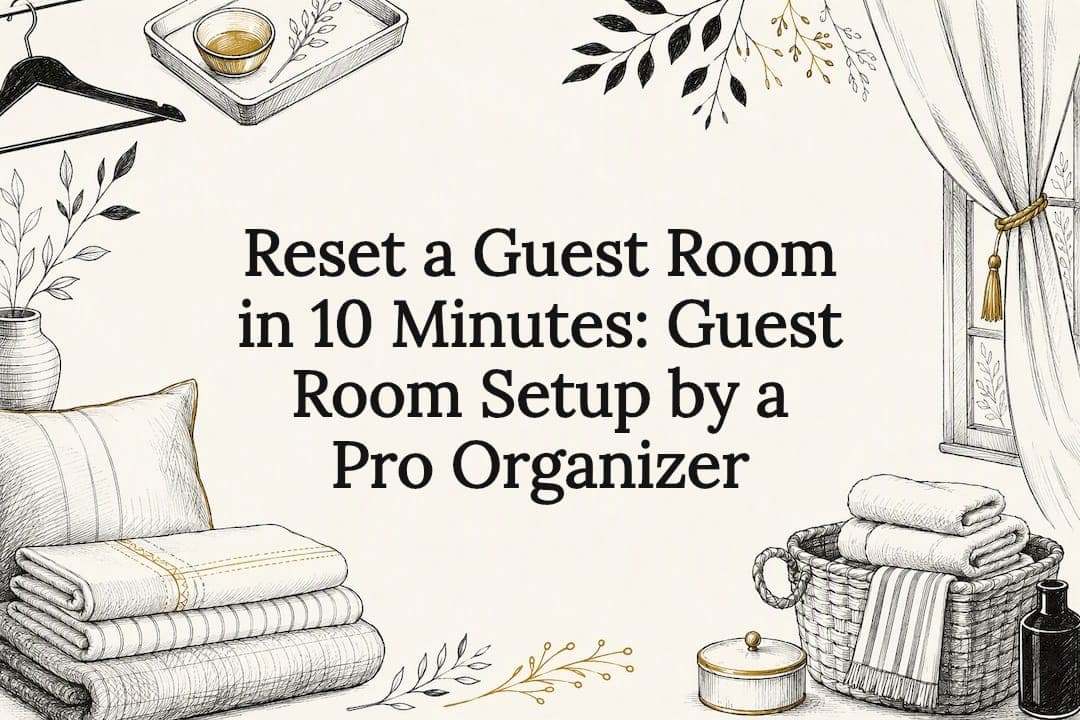 Reset a Guest Room in 10 Minutes: Guest Room Setup by a Pro Organizer