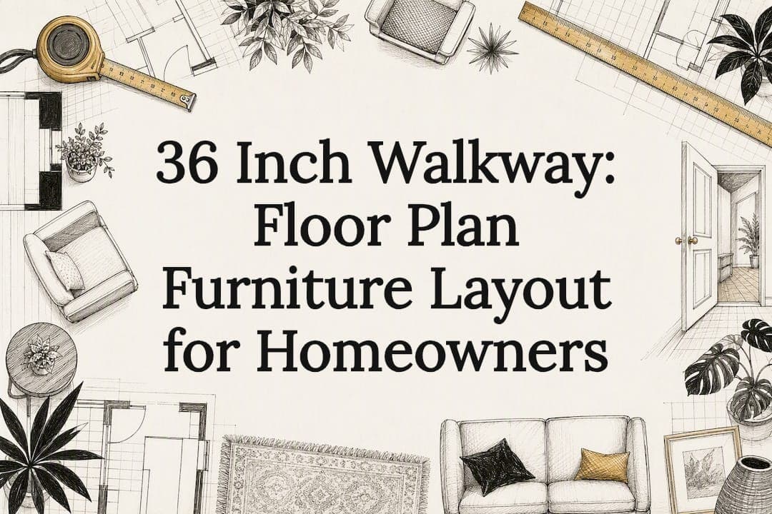 36 Inch Walkway: Floor Plan Furniture Layout for Homeowners