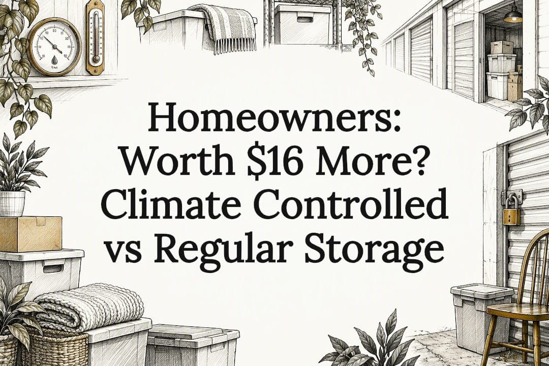 Homeowners: Worth $16 More? Climate Controlled vs Regular Storage