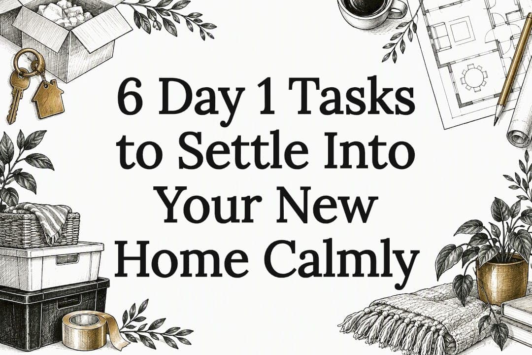 6 Day 1 Tasks to Settle Into Your New Home Calmly