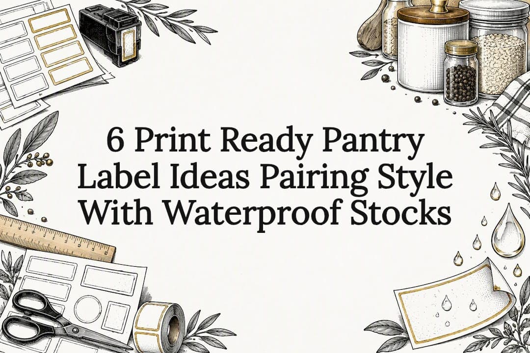 6 Print Ready Pantry Label Ideas Pairing Style With Waterproof Stocks