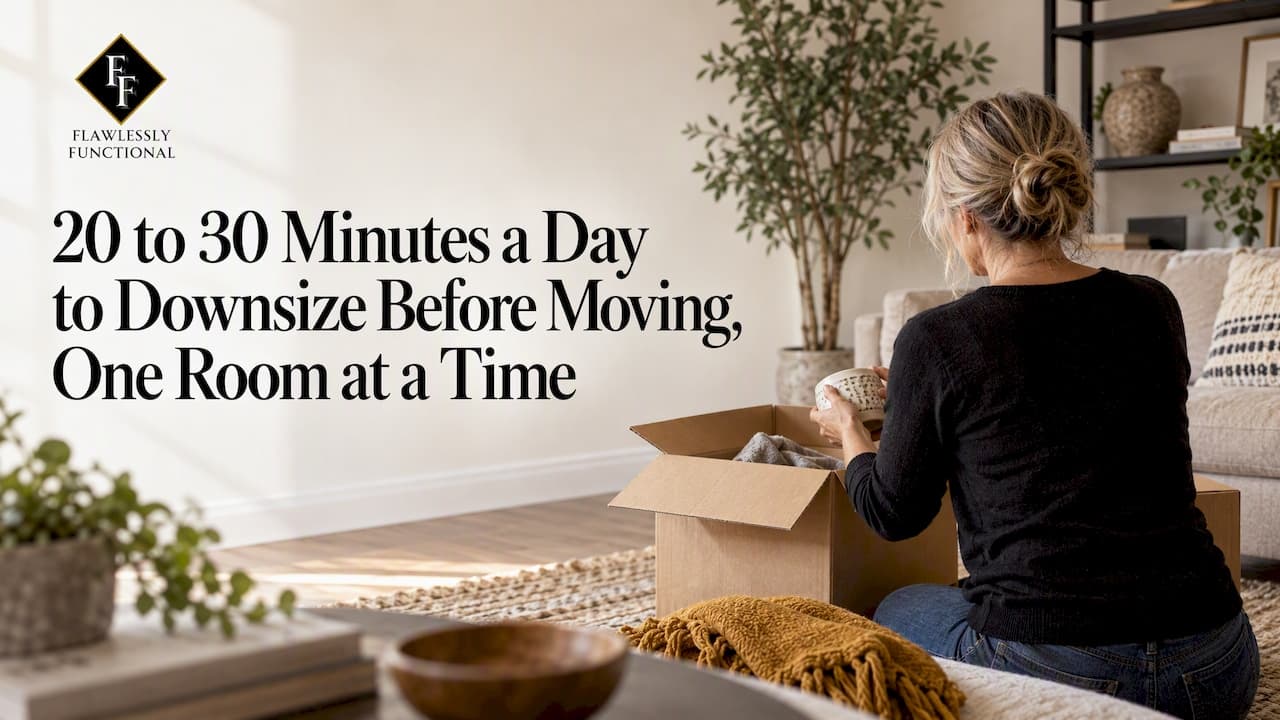 20 to 30 Minutes a Day to Downsize Before Moving, One Room at a Time