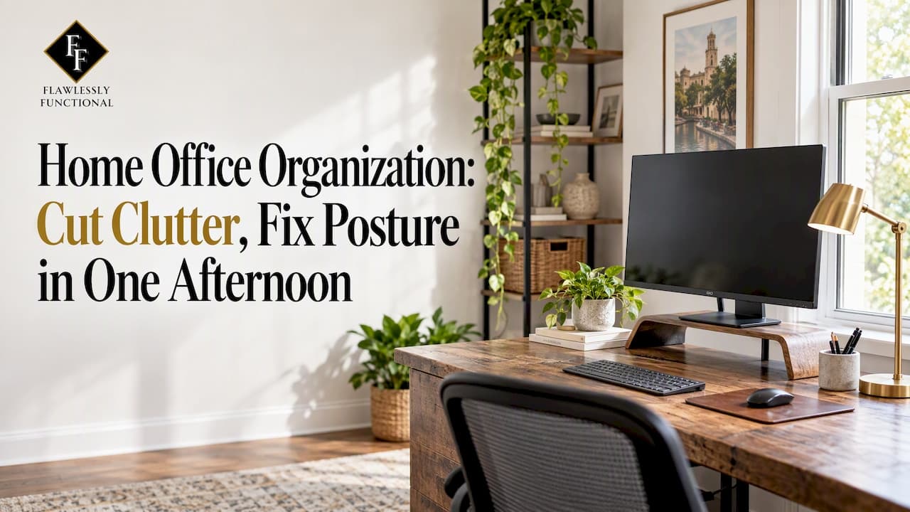 Home Office Organization: Cut Clutter, Fix Posture in One Afternoon