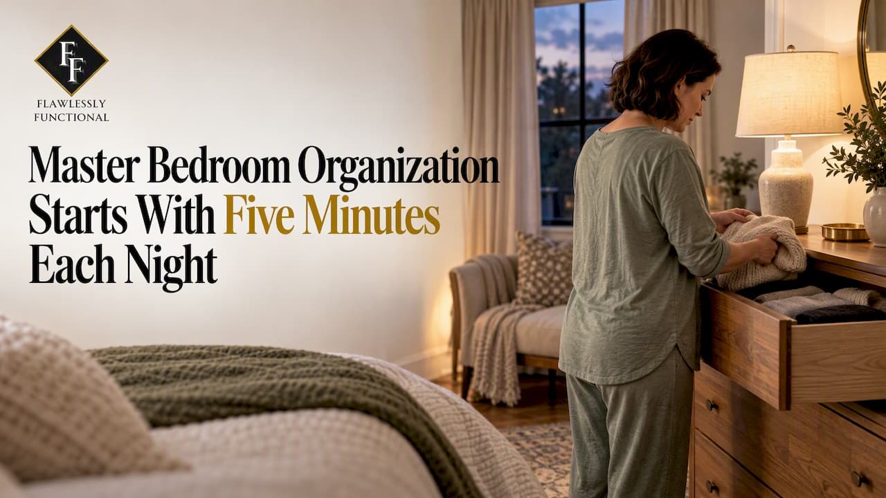 Master Bedroom Organization Starts With Five Minutes Each Night