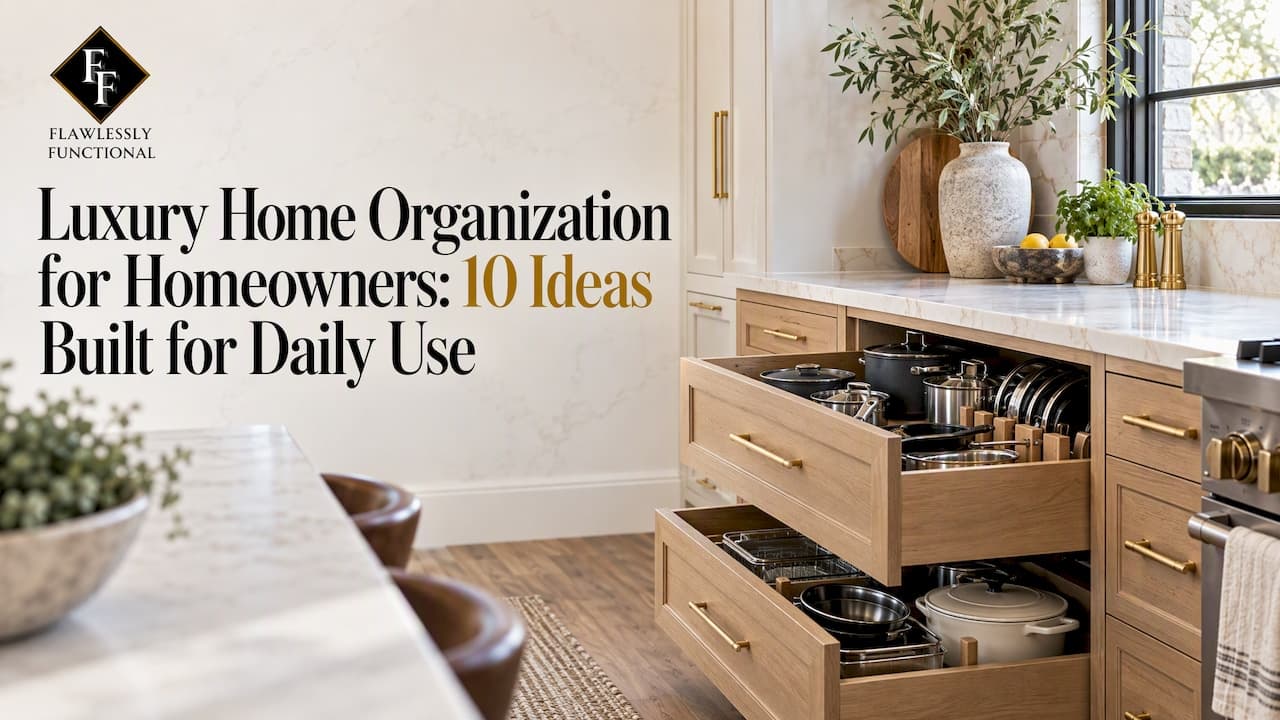 Luxury Home Organization for Homeowners: 10 Ideas Built for Daily Use
