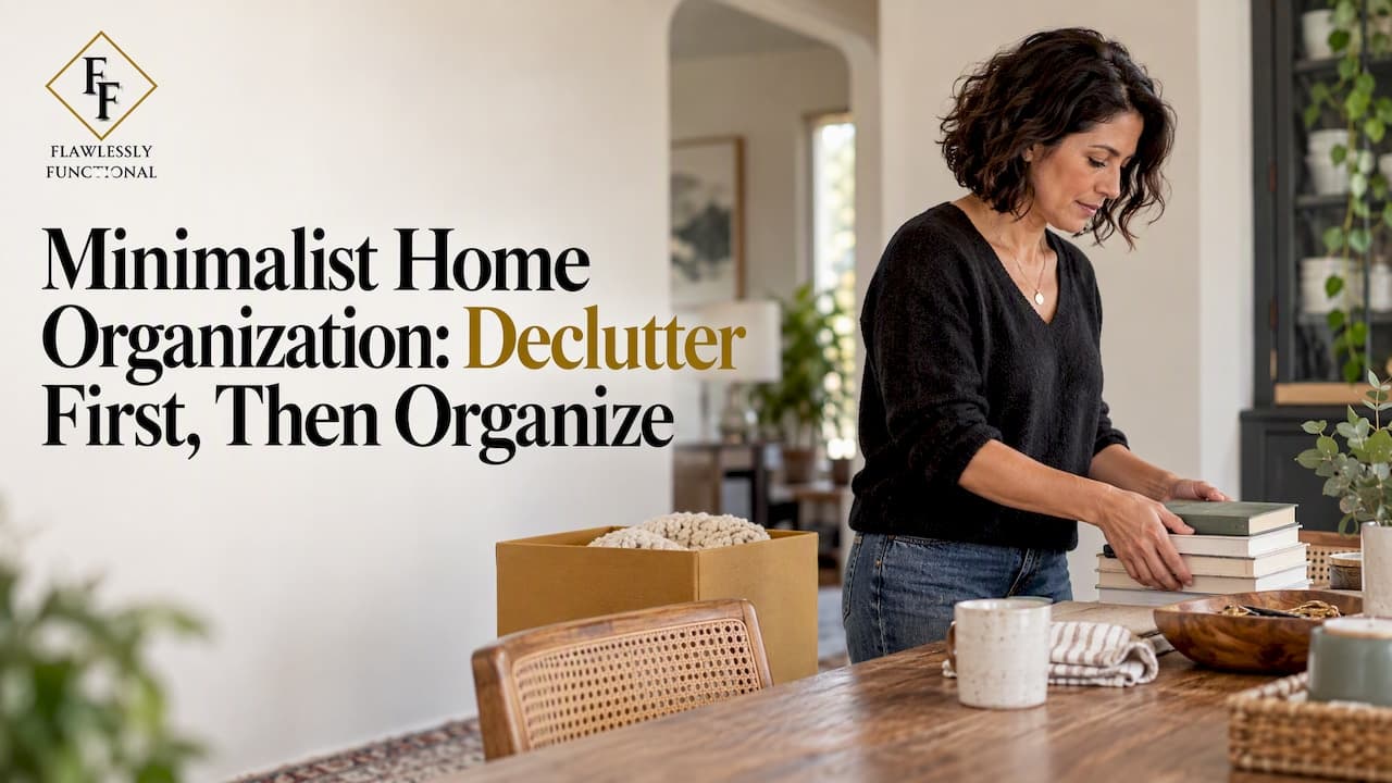 Minimalist Home Organization: Declutter First, Then Organize